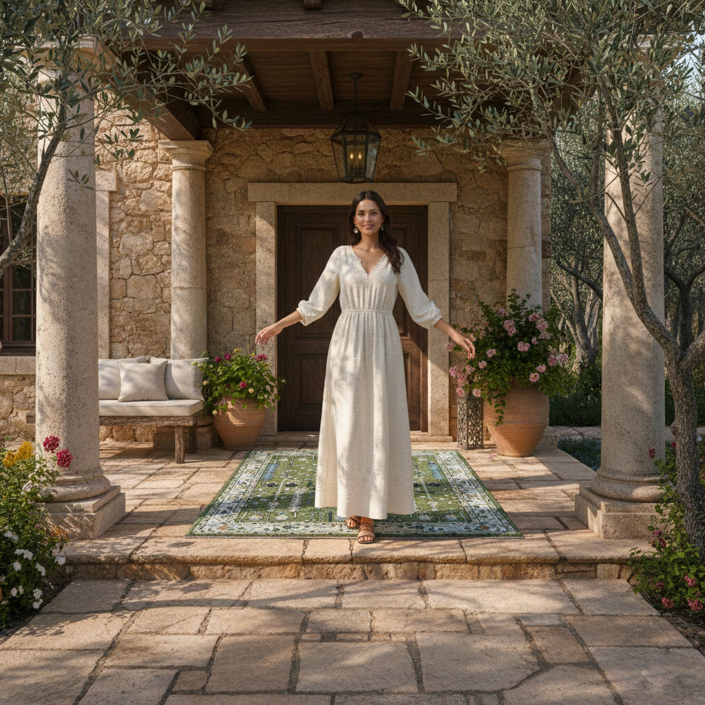 SERENILA - Hand Knotted Oushak Carpet